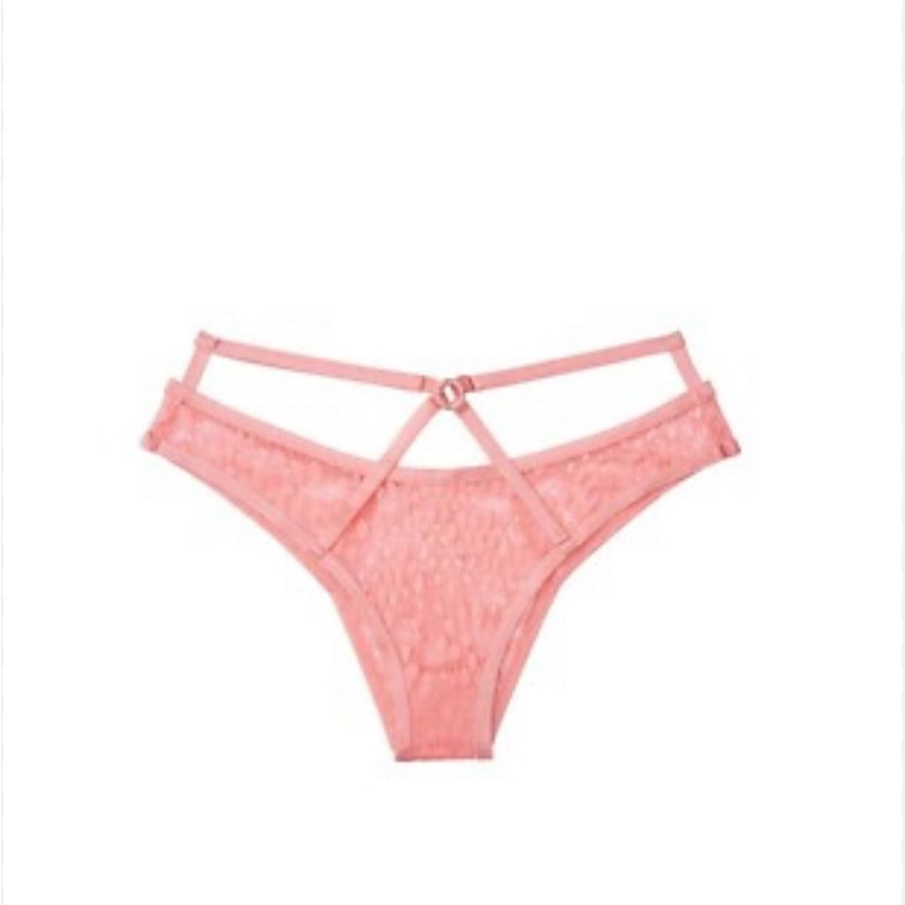 ‼️NWT‼️Victorias Secret Very Sexy Brazilian Pink Lace Strappy Panty XS